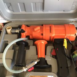 Concrete Hand Held Core Drill  For Concrete 3 Available Hold From 1 1/4 Up To 4 1/2 Inch Bit $350 Perfect For The Small Jobs 
