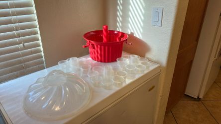 Three Tier Cupcake Holder Red.