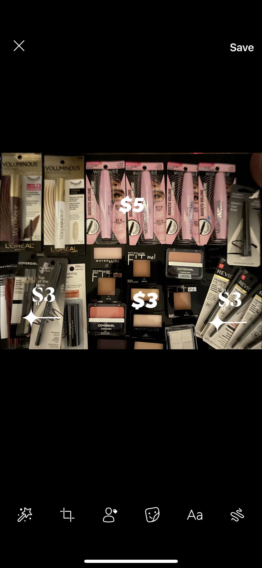 Face Makeup Almay, Revlon, L’Oréal, Covergirl, Maybeline, Neutrogena.... Face Products, Body Lotion, Bath Soap, Shampoo And Conditioner, Mouthwash ,