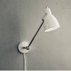 Lighting Modern Industrial Lamp West Elm Sconce White Nickel Brand New