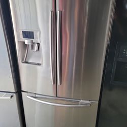 Samsung Stainless Steel Counter Depth French Door Refrigerator With Water 💧 And 🧊 Dispenser 