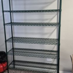 Heavy duty metal shelf