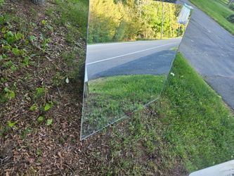 FREE large bathroom mirror with hardware for hanging