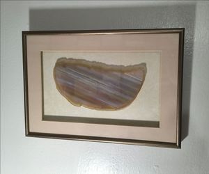 ENCASSED - FRAMED AGATE /STONE WALL ART 13"×9"