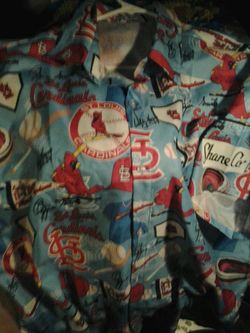 Large St Louis Cardinals button up shirt