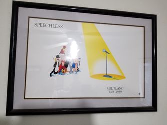 Speechless Framed . $60