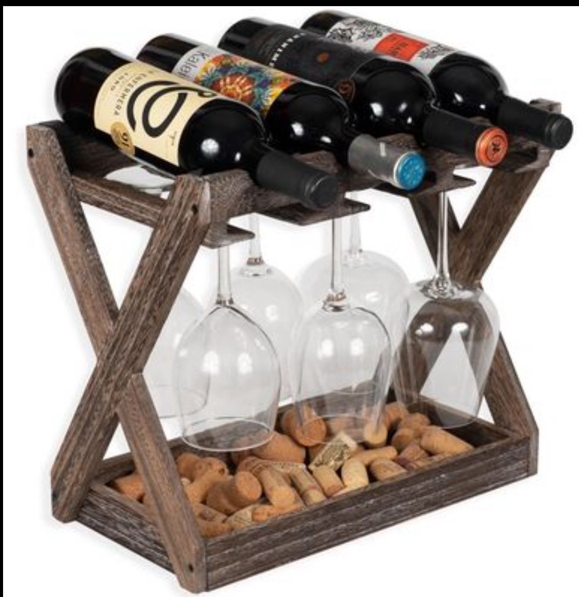 Cava Tabletop Wine Rack Walnut