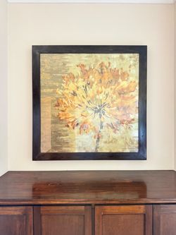 Framed Floral Artwork