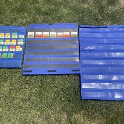 Blue Classroom Pocket Holders