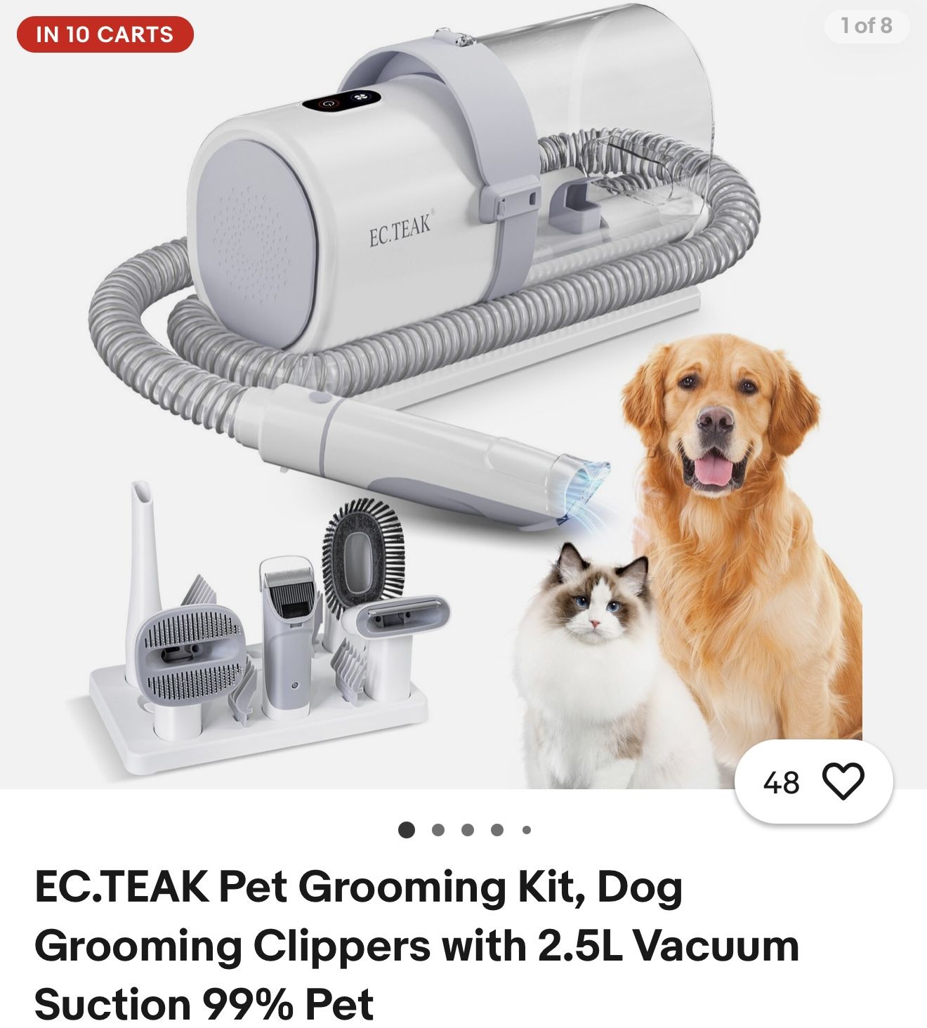 Pet Grooming Kit And Vacuum