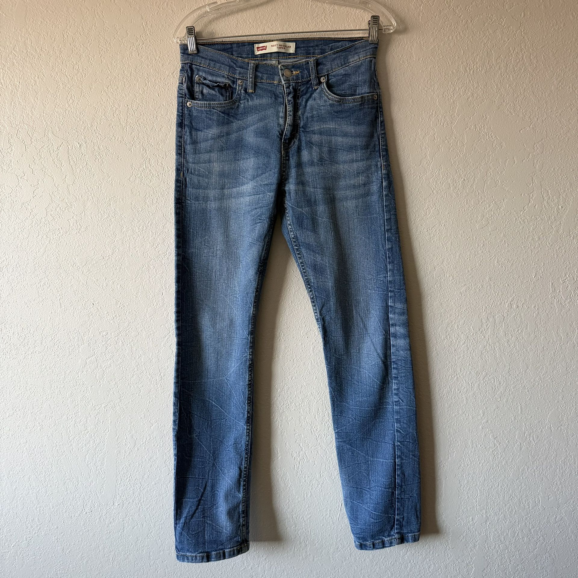 Levi’s, Girls Blue 502 Regular Taper Jeans Size 14 27x27