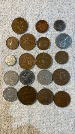 19 Coins Vintage Britain  Mix 