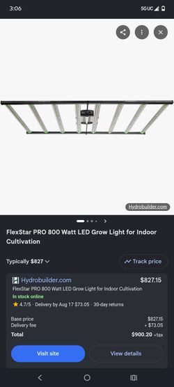 FlexStar PRO 800W LED Grow Light