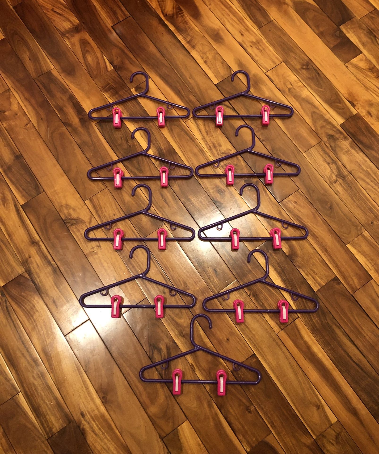 Little Girl Pink Clothing Hangers