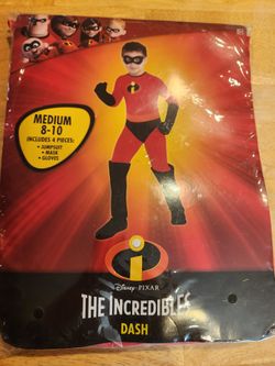 The Incredibles Dash Kids Costume Medium 8-10