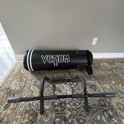 Punching Boxing Bag With Pull Up Bar