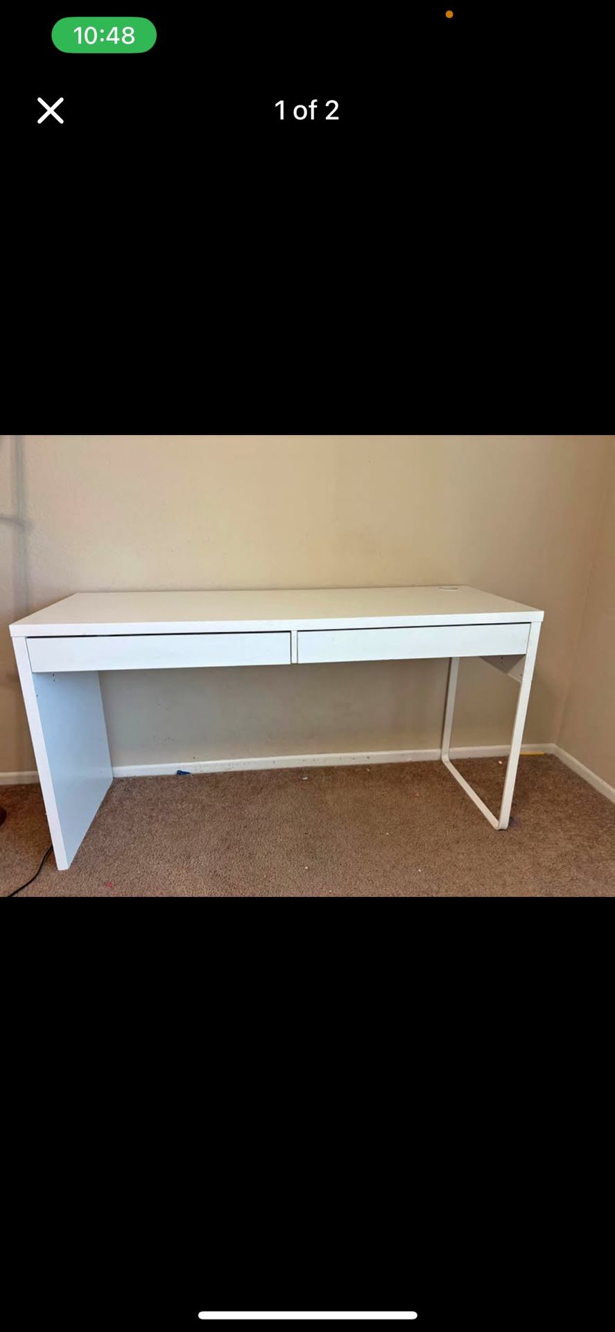 White IKEA Desk Pick Up Only.