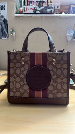 Coach Dempsey-style Signature Jacquard tote