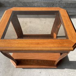 Solid Wood Hexagonal Side Table / Coffee Table – Pre-Owned