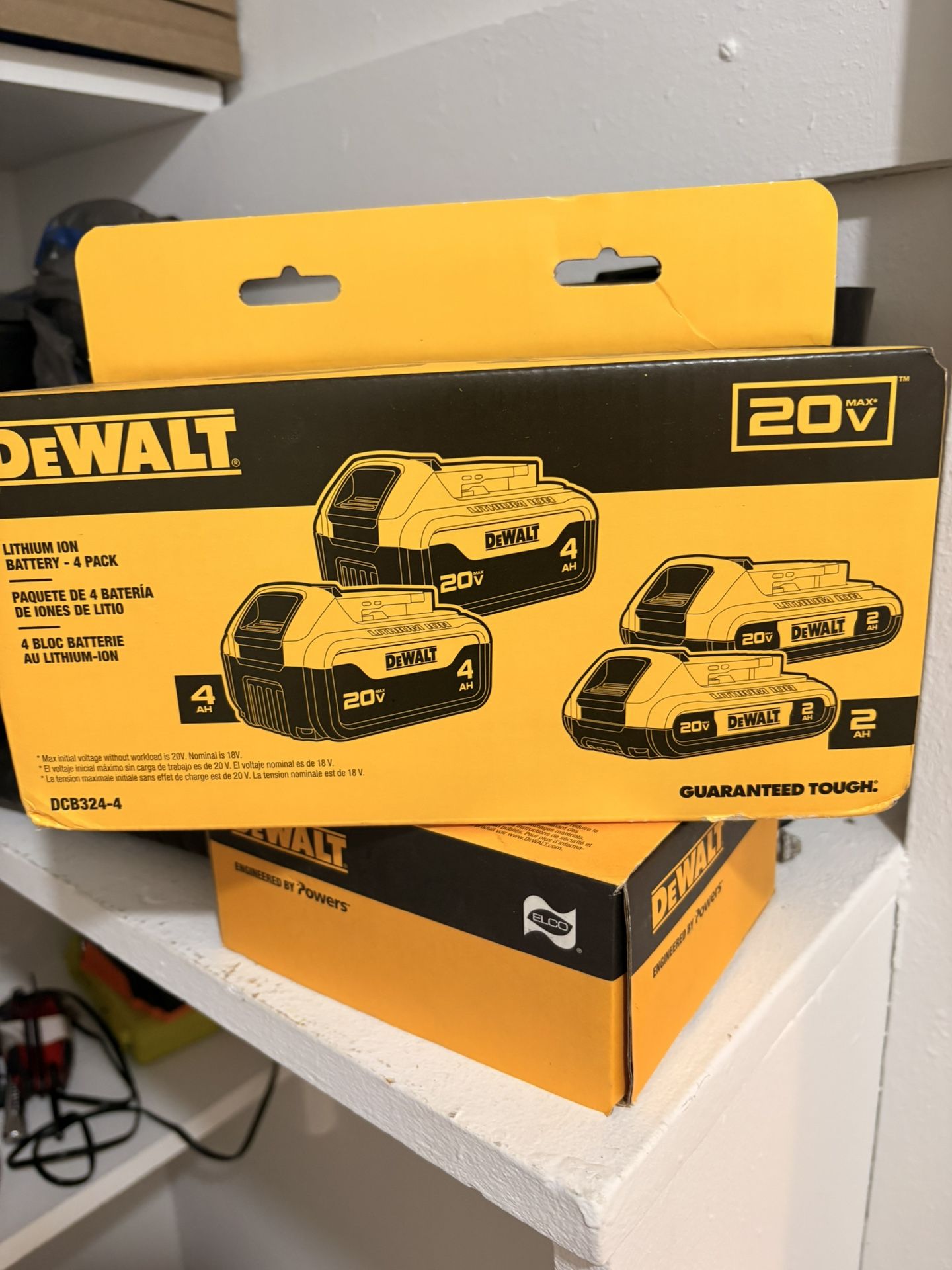 Four Pack Dewalt Batteries