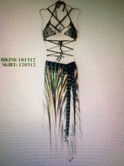 Bevaldy Designer Bikini and Sarong