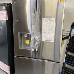 LG Refrigerator French Door 3 Doors In Stainless Steel 