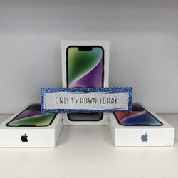 Apple iPhone 14 New  - Pay $5 DOWN AVAILABLE - NO CREDIT NEEDED
