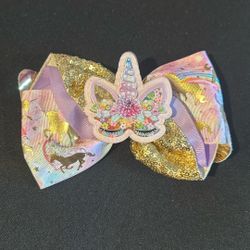 Hair Bow Unicorn