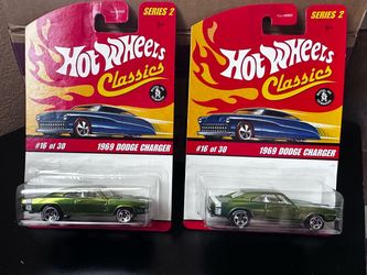 Hot Wheels Classics Series 2 1969 Dodge Charger (x2)