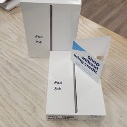Apple IPad 8th Gen LTE + Wifi Tablet Brand New - $1 DOWN TODAY, NO CREDIT NEEDED - WARRANTY INCLUDED