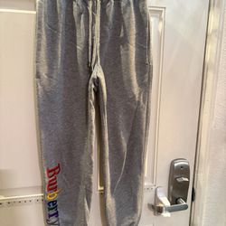 Burberry Grey Rainbow Logo Sweatpants Christopher Bailey's final collection Size SP