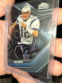 VINTAGE SIGNED TOM BRADY FOOTBALL CARD WITH COA