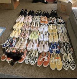 Brand new Adidas and Vans size 7men 8.5women