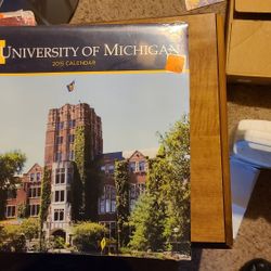 2015 calendar Michigan University football stadium game New Sealed College Collectable 