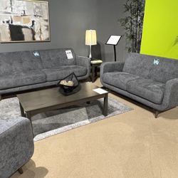 Siegen Living Room Collection In Grey 