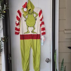 The Grinch Union Suit Child Pajama MEDIUM (8)
