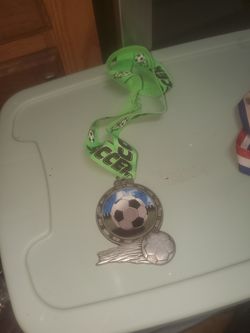 Soccer Themed Award Medal