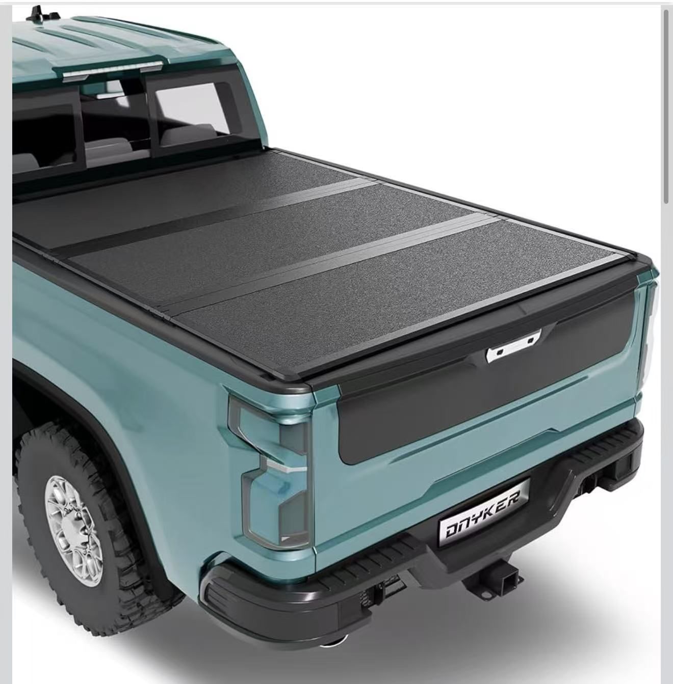 Triple-fold rigid cover for truck box, compatible with Chevy Silverado GMC Sierra 1500, new body style 2019-2025 $230