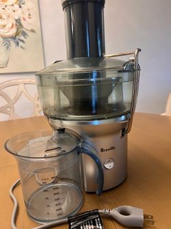 Breville BJE200XL Juice Fountain Compact Centrifugal Machine, Silver