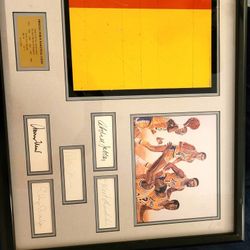 LA Lakers - Forum Floor - 5 Hall Of Fame Signatures - Wilt, Kareem, Magic, West, Elgin 