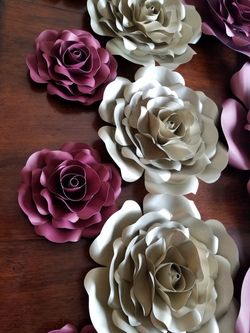 Paper flowers and paper roses