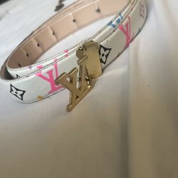 lv belt multi color 