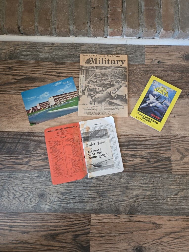 Vintage Military Reading Materials
