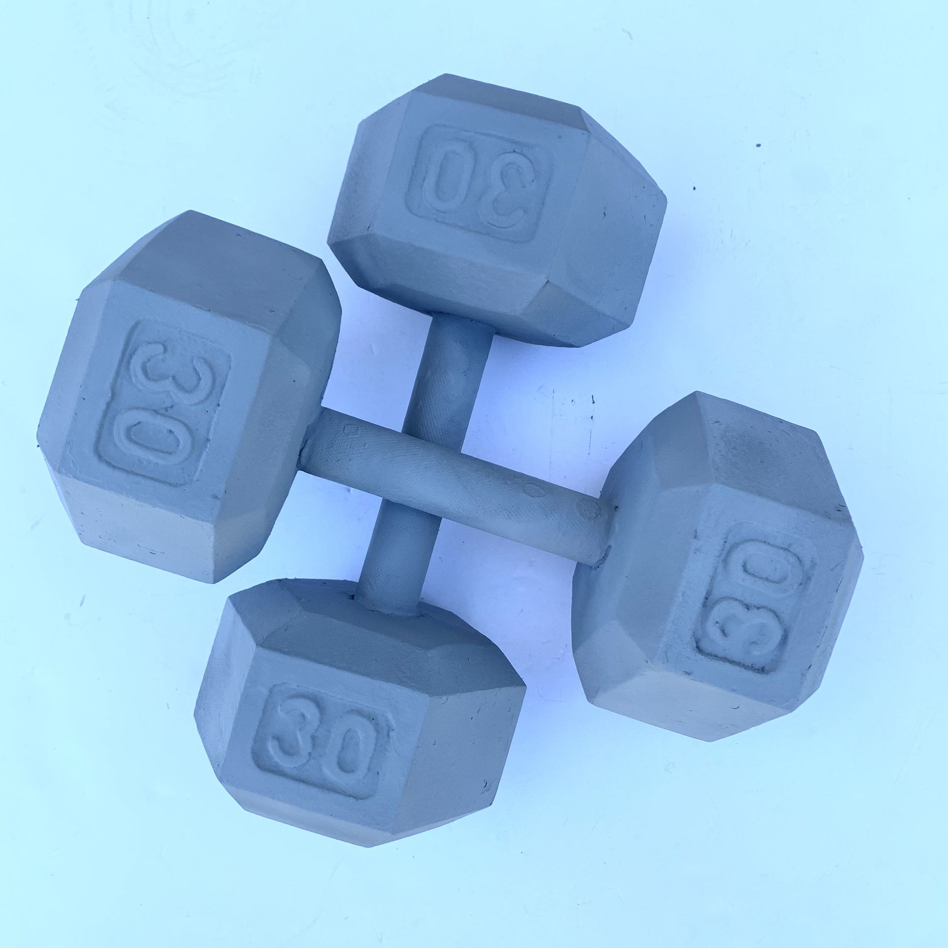 Pair of 30 lb Exercise weights dumbbells 30 pounds