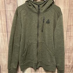 Gerry XL men’s zip up hoodie green sweatshirt pockets