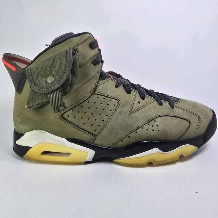 Size 13 - Nike Air Jordan 6 Retro Travis Scott Cactus Jack Olive
