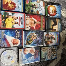 Lot of 12 Disney DVDs – Lion King 2, Frozen, Santa Clause, Alice in Wonderland, Narnia, Atlantis, More!