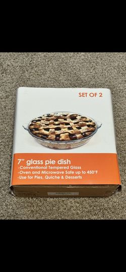 7” Glass Pie Dish Set