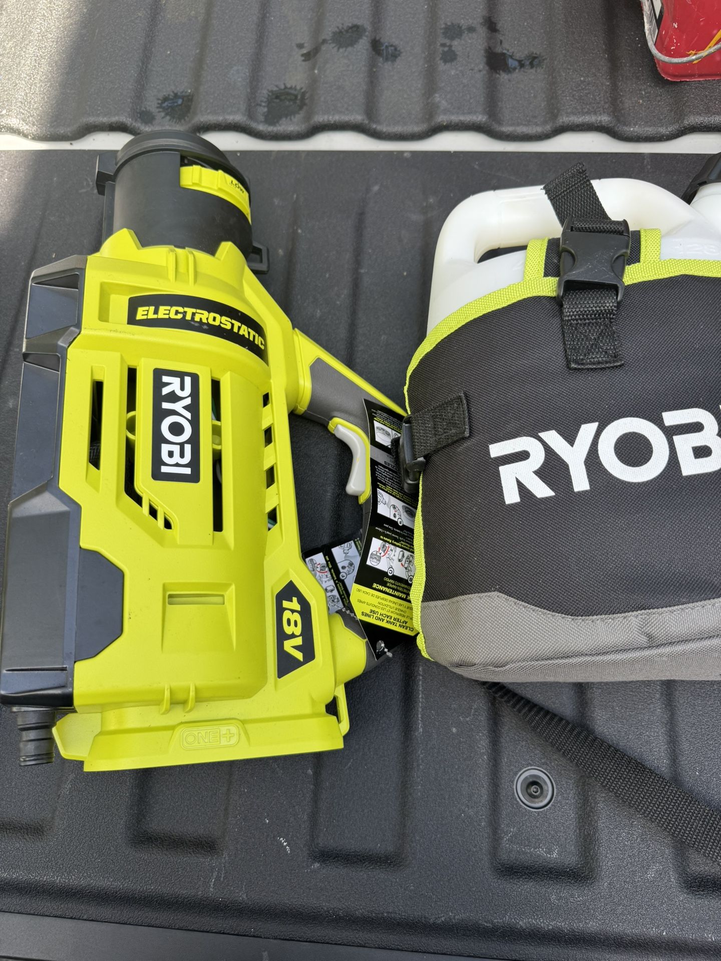 New RYOBI ONE+ 18-Volt Lithium-Ion Cordless Electrostatic Sprayer
