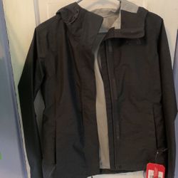 The North Face rain jacket . Dark Gray   NEW